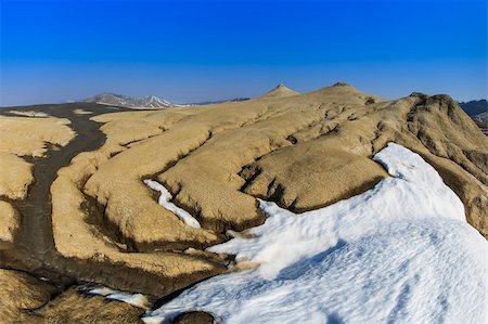 simsearch:400-06482097,k - Mud Volcanoes in winter. Location: Buzau Romania Stock Photo - Budget Royalty-Free & Subscription, Code: 400-06480702