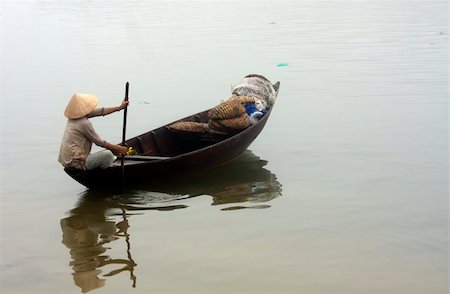 Traditional boat, Hoi An, Vietnam Stock Photo - Budget Royalty-Free & Subscription, Code: 400-06480718