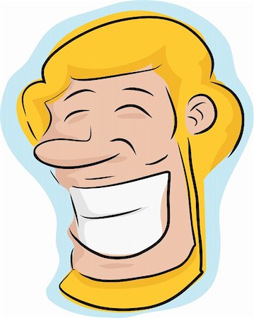 Happy blond man with beard over white background Stock Photo - Budget Royalty-Free & Subscription, Code: 400-06480767