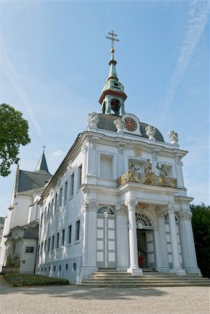 Kreuzberg Church in Bonn, Germany on blue sky background Stock Photo - Budget Royalty-Free & Subscription, Code: 400-06480800