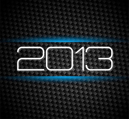 simsearch:400-08318552,k - 2013 hight tech style new year background over a carbonic background Stock Photo - Budget Royalty-Free & Subscription, Code: 400-06480887