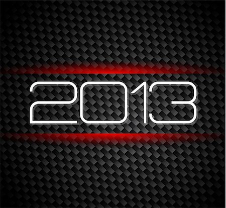 simsearch:400-08318552,k - 2013 hight tech style new year background over a carbonic background Stock Photo - Budget Royalty-Free & Subscription, Code: 400-06480888