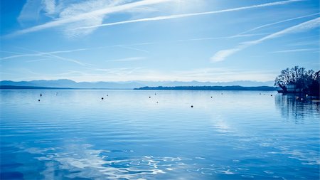 An image of the Starnberg Lake in Bavaria Germany - Tutzing Nov. 2012 Stock Photo - Budget Royalty-Free & Subscription, Code: 400-06481283