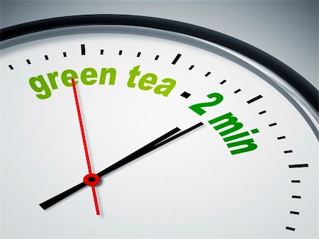 simsearch:400-05386631,k - An image of a nice clock with green tea - 2 min Stock Photo - Budget Royalty-Free & Subscription, Code: 400-06481333