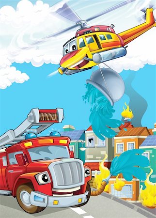 funny truck transport - illustration for the children Stock Photo - Budget Royalty-Free & Subscription, Code: 400-06481668