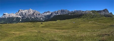 dolomiti summer - panoramic mountain views from Pralongia, Dolomites - Italy Stock Photo - Budget Royalty-Free & Subscription, Code: 400-06481718