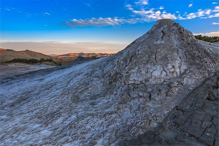 simsearch:400-06482097,k - strange landscape produced bu active mud volcanoes in Buzau, Romania Stock Photo - Budget Royalty-Free & Subscription, Code: 400-06482097