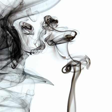 simsearch:400-07329912,k - Beautiful abstract figure of the smoke on a clean background Photographie de stock - Aubaine LD & Abonnement, Code: 400-06482159