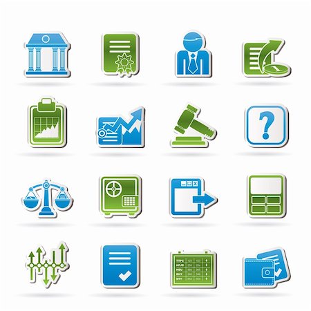 securities - Stock exchange and finance icons - vector icon set Stock Photo - Budget Royalty-Free & Subscription, Code: 400-06482398