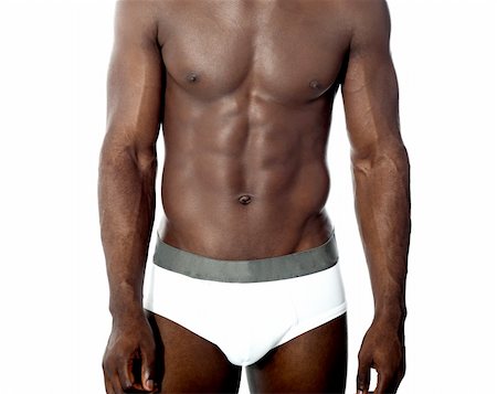 simsearch:400-06859184,k - Sexy naked young man posing in underwear, studio shot Stockbilder - Microstock & Abonnement, Bildnummer: 400-06482616