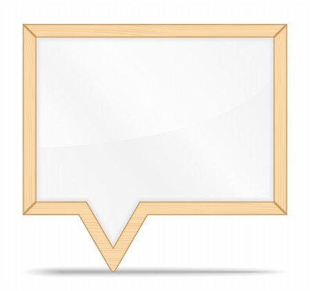 Wooden frame, vector eps10 illustration Stock Photo - Budget Royalty-Free & Subscription, Code: 400-06483466
