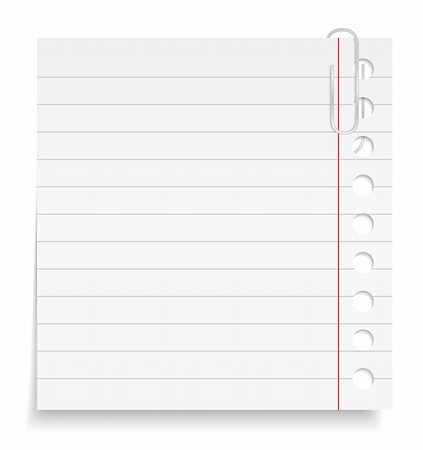 simsearch:400-08132580,k - Paper note with clip, vector eps10 illustration Stock Photo - Budget Royalty-Free & Subscription, Code: 400-06483476