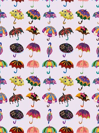 simsearch:400-04273840,k - seamless umbrella pattern Stock Photo - Budget Royalty-Free & Subscription, Code: 400-06514552