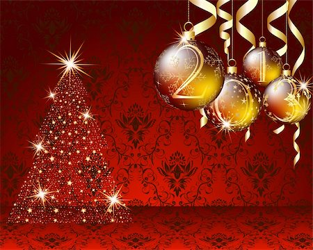 simsearch:400-07174470,k - Christmas  background. EPS 10 Vector illustration  with transparency and meshes. Stock Photo - Budget Royalty-Free & Subscription, Code: 400-06514988