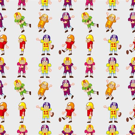 simsearch:400-06095731,k - seamless football pattern,cartoon vector illustration Stock Photo - Budget Royalty-Free & Subscription, Code: 400-06515134