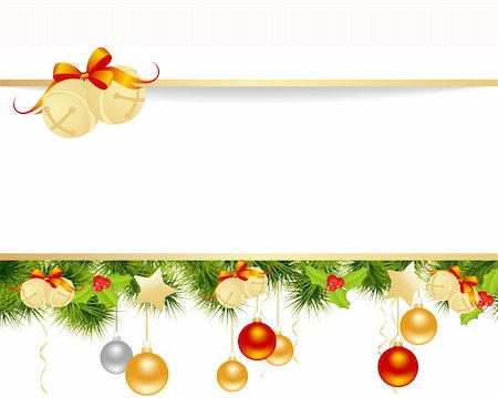 simsearch:400-07061808,k - Christmas card background with toys. Vector illustration. Photographie de stock - Aubaine LD & Abonnement, Code: 400-06515461