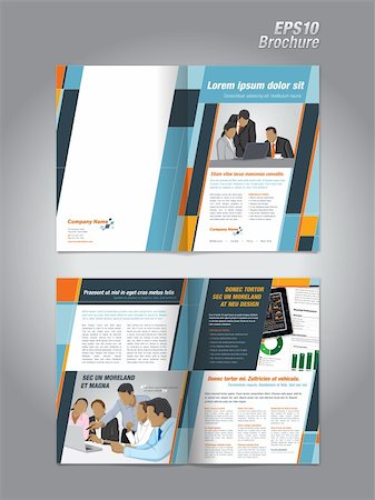 A4 size brochure / flier Stock Photo - Budget Royalty-Free & Subscription, Code: 400-06516409