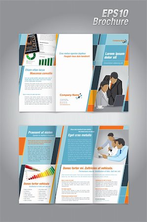 A4 size brochure / flier Stock Photo - Budget Royalty-Free & Subscription, Code: 400-06516410