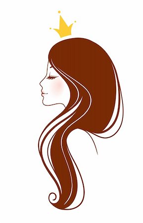 Vector illustration of Beautiful woman pic Stock Photo - Budget Royalty-Free & Subscription, Code: 400-06517236