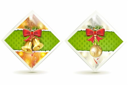 simsearch:400-06514635,k - Christmas bells and ball Photographie de stock - Aubaine LD & Abonnement, Code: 400-06517528