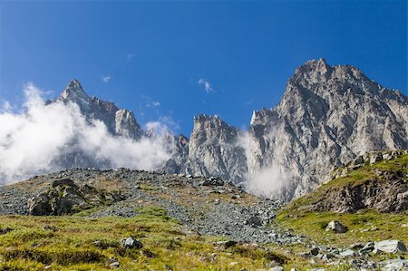 Path to the top of Monviso mountain, one of the most scenic mountain of Alps Stock Photo - Budget Royalty-Free & Subscription, Code: 400-06517641