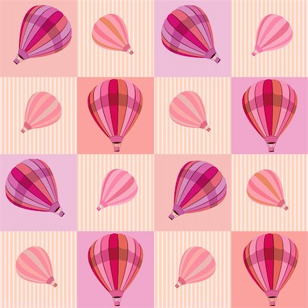 simsearch:400-09090841,k - Seamless pattern with colored hot air balloons Stock Photo - Budget Royalty-Free & Subscription, Code: 400-06519162