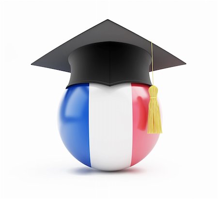 simsearch:400-09098178,k - education in france on a white background Stock Photo - Budget Royalty-Free & Subscription, Code: 400-06519894