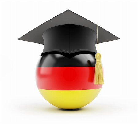 simsearch:400-09098178,k - education in germany on a white background Stock Photo - Budget Royalty-Free & Subscription, Code: 400-06519895