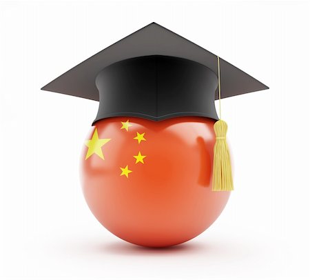 simsearch:400-09098178,k - education in china on a white background Stock Photo - Budget Royalty-Free & Subscription, Code: 400-06519891