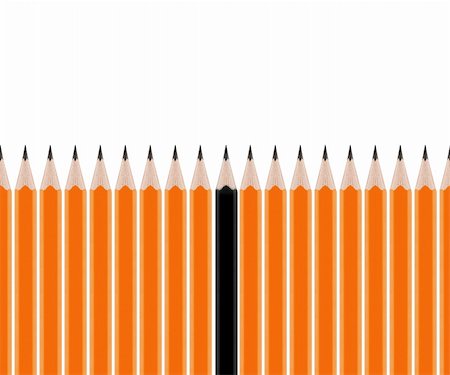 simsearch:400-05289500,k - Set of Pencils on white background. Photographie de stock - Aubaine LD & Abonnement, Code: 400-06513109