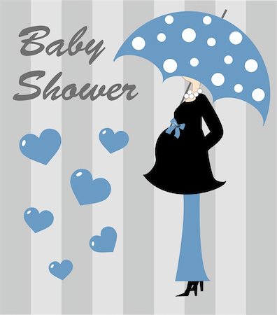 drawn baby - baby shower boy Stock Photo - Budget Royalty-Free & Subscription, Code: 400-06513341