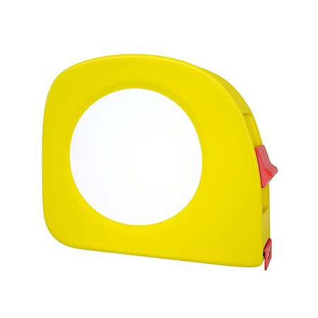 simsearch:400-04923680,k - Yellow tape measure. Isolated render on a white background Stock Photo - Budget Royalty-Free & Subscription, Code: 400-06524166