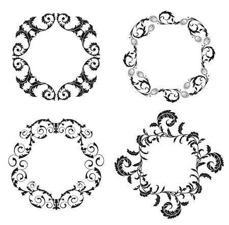 simsearch:400-04852864,k - Set of floral design elements on the white background Stock Photo - Budget Royalty-Free & Subscription, Code: 400-06524209