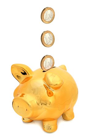 piggy bank vintage photograph - Piggy bank isolated over white background. Stock Photo - Budget Royalty-Free & Subscription, Code: 400-06524395