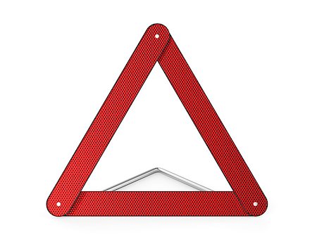 simsearch:6113-07565036,k - Warning triangle on white background Photographie de stock - Aubaine LD & Abonnement, Code: 400-06524415