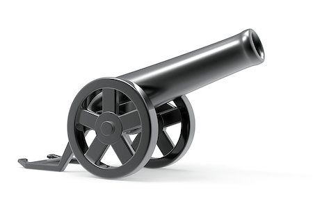 Cannon on a white background Stock Photo - Budget Royalty-Free & Subscription, Code: 400-06524410