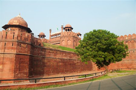 simsearch:400-08428658,k - India, Delhi, the Red Fort, it was built by Shahjahan as the Delhi citadel of the 17th Century Fotografie stock - Microstock e Abbonamento, Codice: 400-06525078