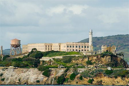 stockarch (artist) - former prison island of alcratraz, one of the most recognisable islands in sanfranisco bay Stock Photo - Budget Royalty-Free & Subscription, Code: 400-06525164