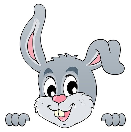 simsearch:400-06798041,k - Image with rabbit theme 5 - vector illustration. Foto de stock - Super Valor sin royalties y Suscripción, Código: 400-06525544