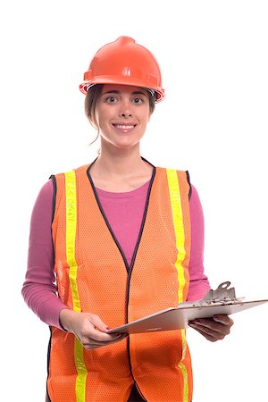 eddtoro35 (artist) - woman performs calculations wearing a construction outfit. Stock Photo - Budget Royalty-Free & Subscription, Code: 400-06525835