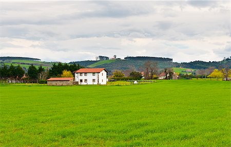 simsearch:400-04380170,k - Field on the Slopes of the Pyrenees with Old Farmhouses Stock Photo - Budget Royalty-Free & Subscription, Code: 400-06526633