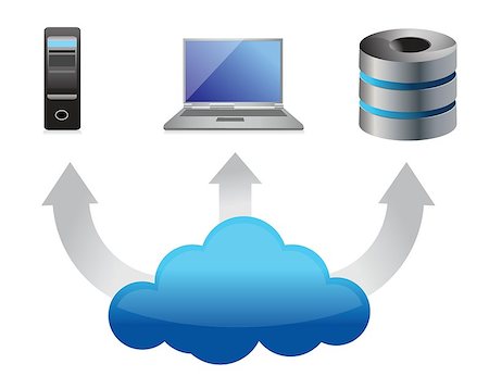 radiowelle - Cloud Computing Concept illustration design over a white background Stockbilder - Microstock & Abonnement, Bildnummer: 400-06527137