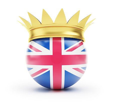 simsearch:400-06797580,k - england crown on a white background Stock Photo - Budget Royalty-Free & Subscription, Code: 400-06527465