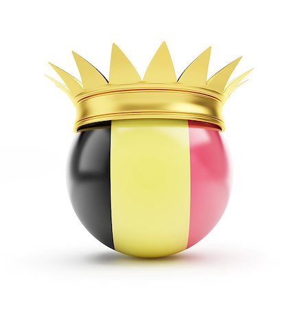 simsearch:400-06856945,k - belgium crown on a white background Photographie de stock - Aubaine LD & Abonnement, Code: 400-06527460
