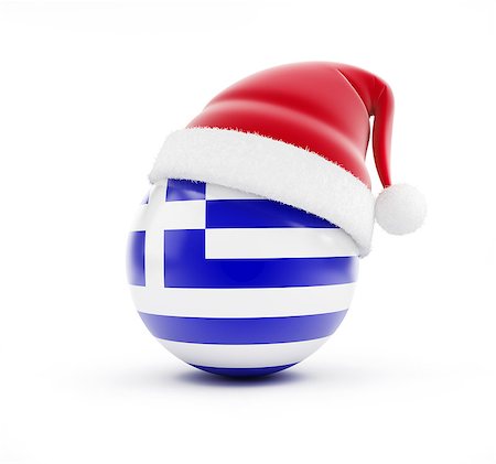 simsearch:400-06207389,k - Christmas in Greece on a white background Photographie de stock - Aubaine LD & Abonnement, Code: 400-06527539