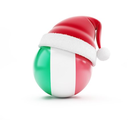 simsearch:400-06207389,k - Christmas in Italy on a white background Photographie de stock - Aubaine LD & Abonnement, Code: 400-06527540