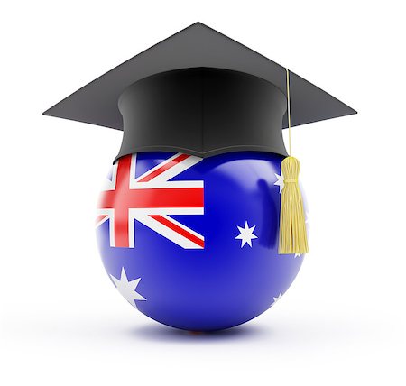 simsearch:400-09098178,k - education in australia on a white background Stock Photo - Budget Royalty-Free & Subscription, Code: 400-06527561