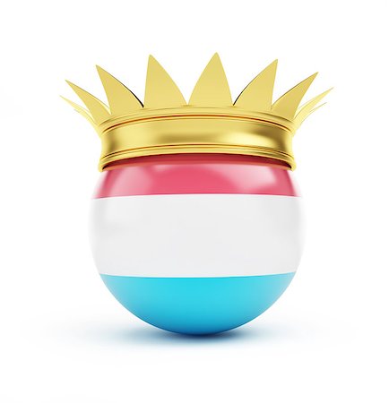 simsearch:400-06856945,k - luxembourg crown on a white background Photographie de stock - Aubaine LD & Abonnement, Code: 400-06527576