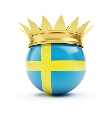 simsearch:400-06856945,k - sweden crown on a white background Photographie de stock - Aubaine LD & Abonnement, Code: 400-06527625