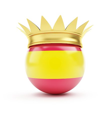 simsearch:400-06797580,k - spain crown on a white background Stock Photo - Budget Royalty-Free & Subscription, Code: 400-06527620